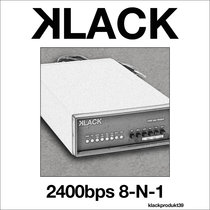 2400bps 8-N-1 klack